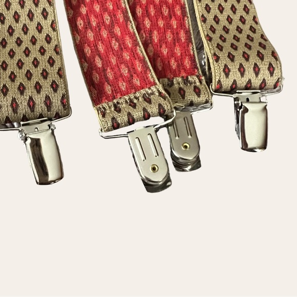 Old Timely Suspenders with Silver Clips - Picture 6 of 7